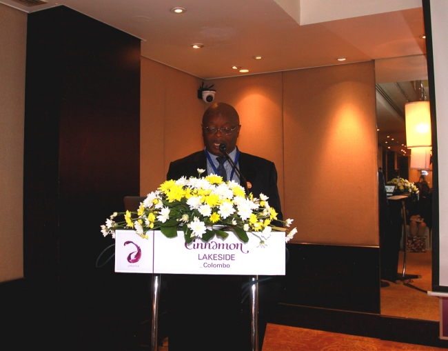 Prof. Webber NDORO makes the opening speech Prof. Webber NDORO makes the opening speech