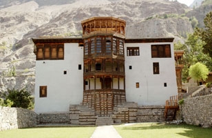 View of the restored Khaplu Palace in all its splendour (year)
