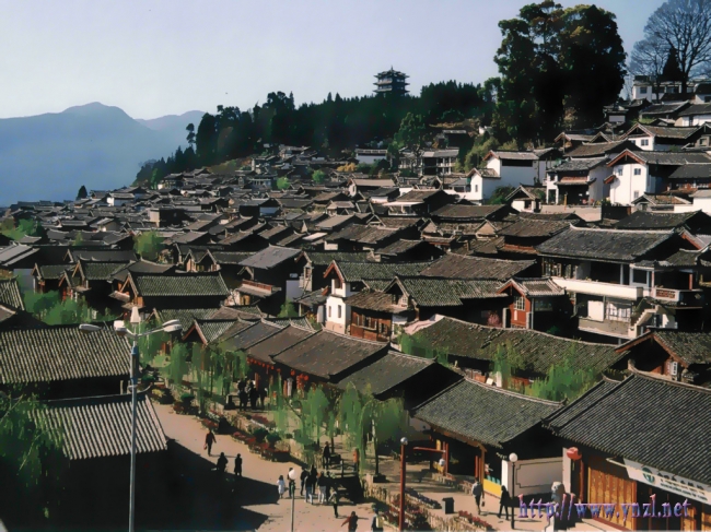 丽江古城俯瞰