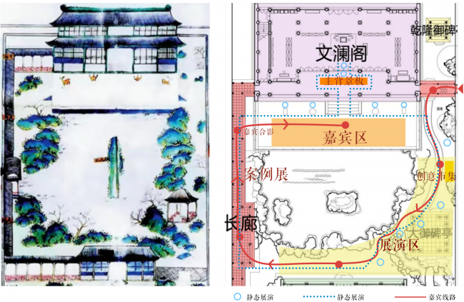 文澜阁现场总平面