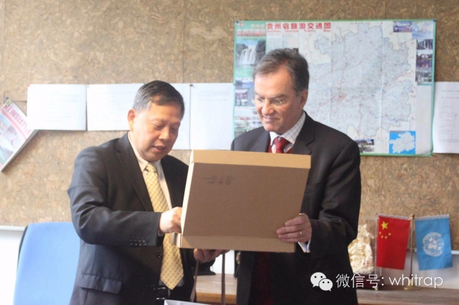 2016年4月25日 联合国教科文组织执行局主席Michael WORBS先生访问我中心 (3)_副本